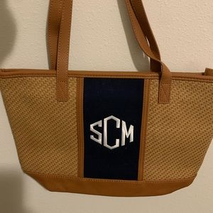 Little Dreamer with Navy stripe SCM initials